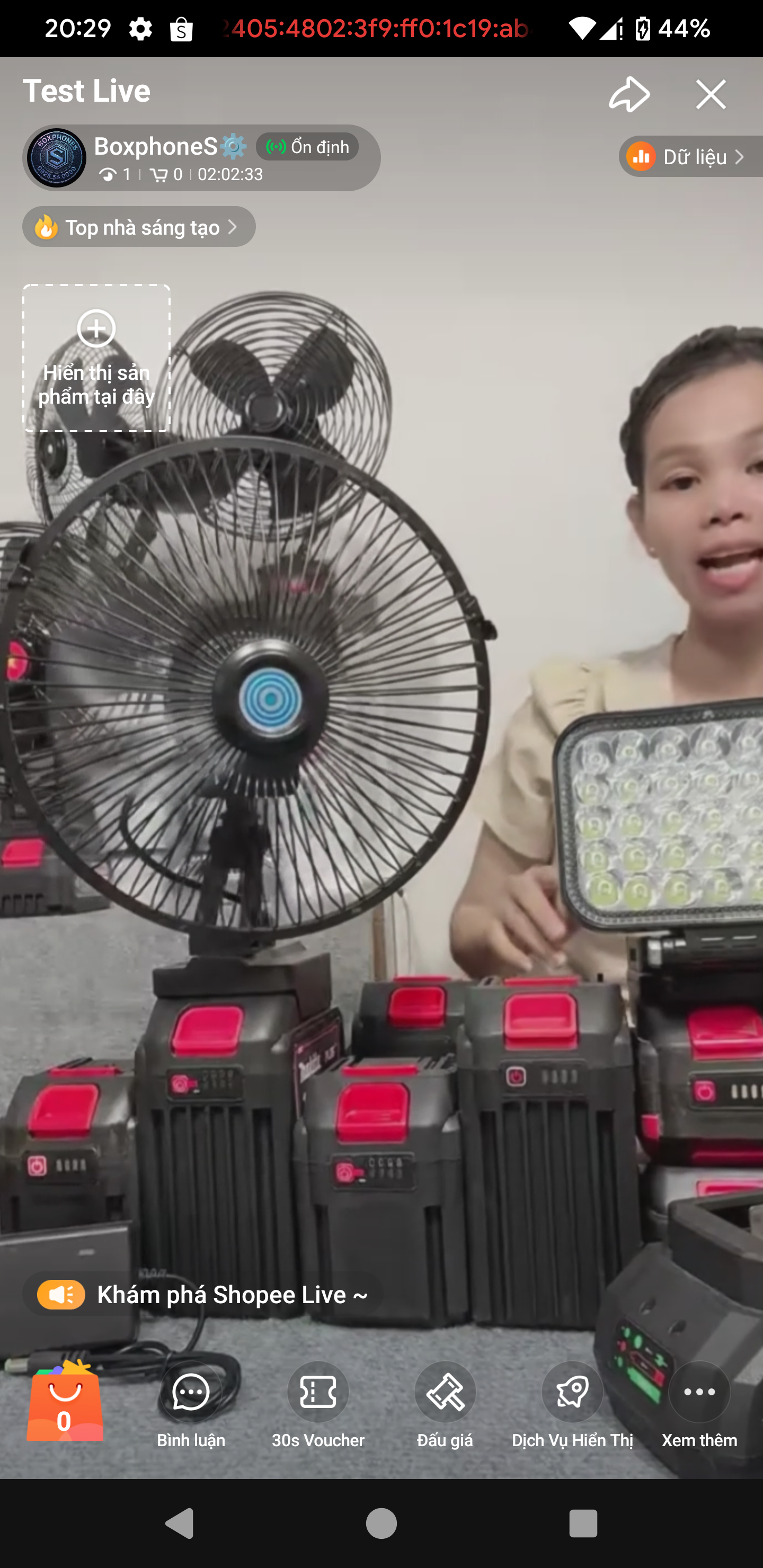 Hình minh họa livestream 4